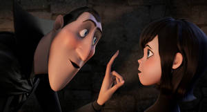 Hotel Transylvania Dracula Talking To Mavis Wallpaper