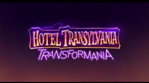 Hotel Transylvania Transformania Purple Logo Wallpaper
