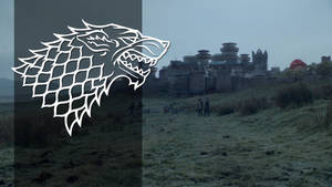 House Stark Sigil On Winterfell Wallpaper