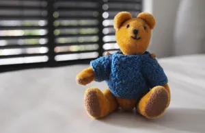House Teddy Bear Wallpaper