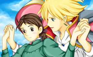 Howl's Moving Castle Howl And Sophie Wallpaper