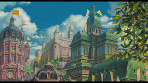Howl's Moving Castle Kingdom Castle Wallpaper