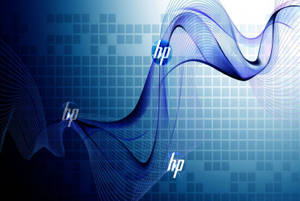 Hp Blue Wave Logo Wallpaper