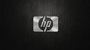 Hp Laptop Logo On Leather Wallpaper