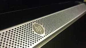 Hp Laptop Logo On Speaker Wallpaper