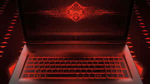 Hp Omen Red Laptop Design Wallpaper