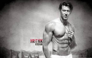 Hrithik Roshan Body Black And White Wallpaper