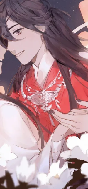 Hua Cheng Pastel Red Wallpaper