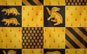 Hufflepuff Black Gold Theme Wallpaper