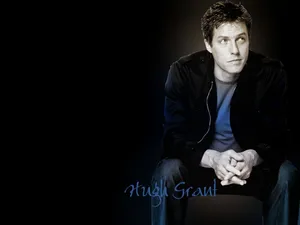 Hugh Grant Black Background Wallpaper