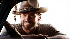 Hugh Jackman In Cowboy Hat Wallpaper