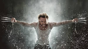 Hugh Jackman Wolverine Splashes Wallpaper