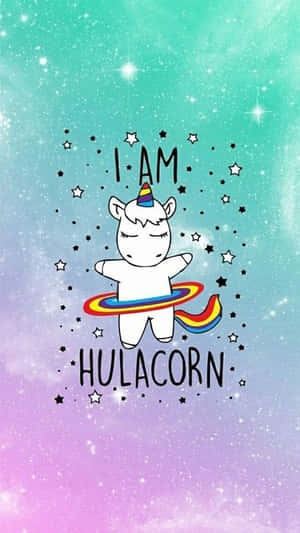 Hula Hooping Unicorn Wallpaper Wallpaper