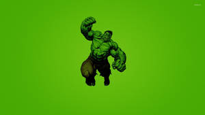Hulk Neon Green Background Wallpaper