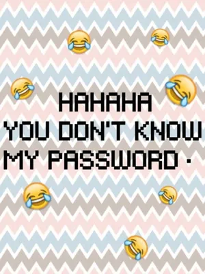Humorous Password Lock Screen Wallpaper