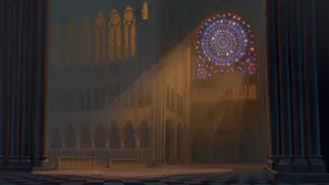 Hunchback Of Notre Dame Church Interior Wallpaper