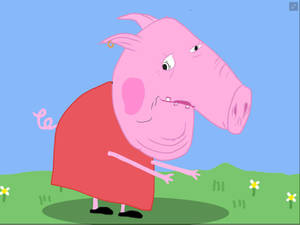 Hunched Over Peppa Pig Meme Wallpaper
