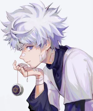 Killua Neon, hunter hunter, hunter x hunter, simple, HD phone wallpaper