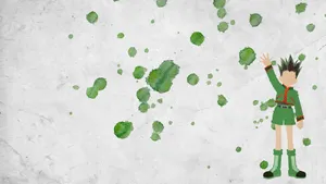 Hunter X Hunter Minimalist Green Gon Wallpaper