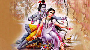 Hunting Ram Sita Wallpaper