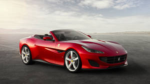 Hyper-speed Driving - Watch The Ferrari Take Off! Wallpaper