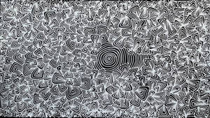 Hypnotic Black And White Art Wallpaper