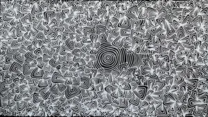 Hypnotic Black And White Art Wallpaper