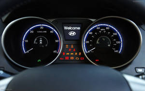 Hyundai Odometer And Speedometer Wallpaper