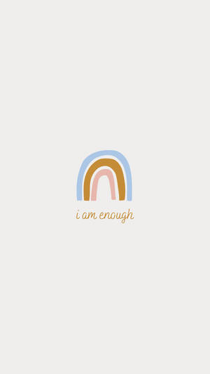 I Am Enough Logo Wallpaper