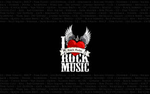 I Love Rock Music Wallpaper
