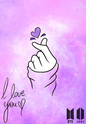 I Love You Bts Army Girl Wallpaper