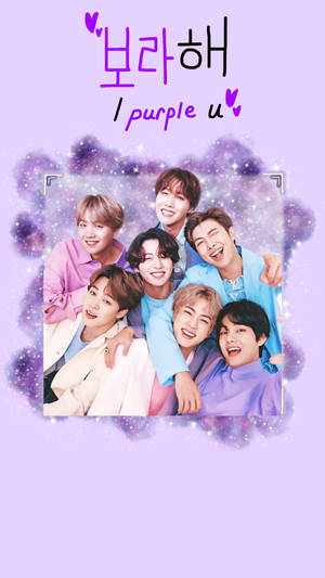 I Purple You With Smiling Bts Wallpaper