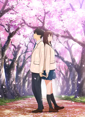 I Want To Eat Your Pancreas Harki And Sakura Anime Wallpaper