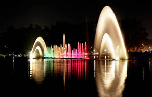 Ibirapuera Park Brazil Fountains Wallpaper