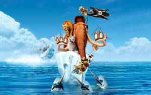 Ice Age Cool Ice Wreck Wallpaper