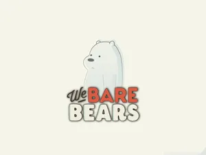 Ice Bear We Bare Bears Logo Wallpaper