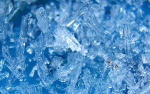 Ice Crystal Microscopic Wallpaper