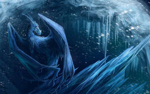 Ice Dragon Frosty Weather Wallpaper