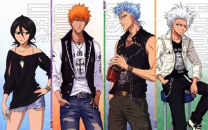 Ichigo Kurosaki And Friends Wallpaper
