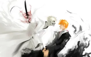 Ichigo Kurosaki And Zangetsu Art Wallpaper