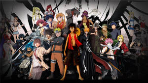 Iconic Anime Protagonists Wallpaper