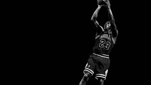 Iconic Fade Away Of Michael Jordan Wallpaper
