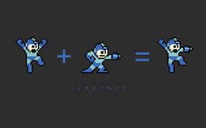 Iconic Mega Man In Action Wallpaper