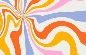 Iconic Patterns Of 1960s Psychedelic Aesthetics Wallpaper