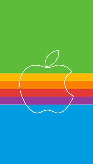 Iconic Retro Apple Logo Wallpaper