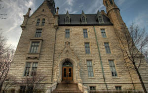 Iconic University Hall At Northwestern University Wallpaper