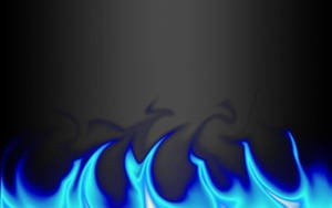 Ignited Blue Flames Wallpaper