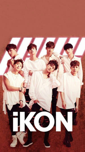 Ikon White And Red Wallpaper