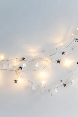 Illuminate Your Walls And Get Aesthetic Lighting With Fairy Lights Wallpaper