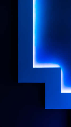 Illuminating The Dark With A Bright Blue Led Light Wallpaper